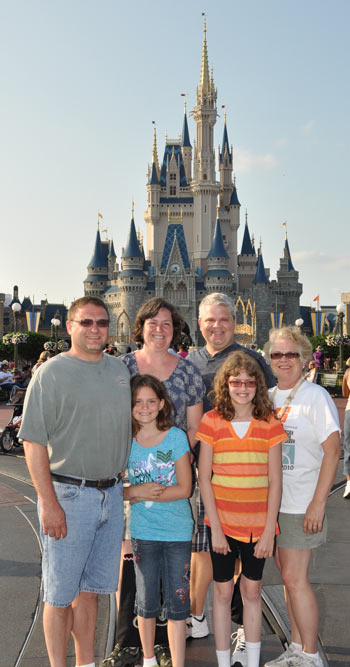 Family at Disney World